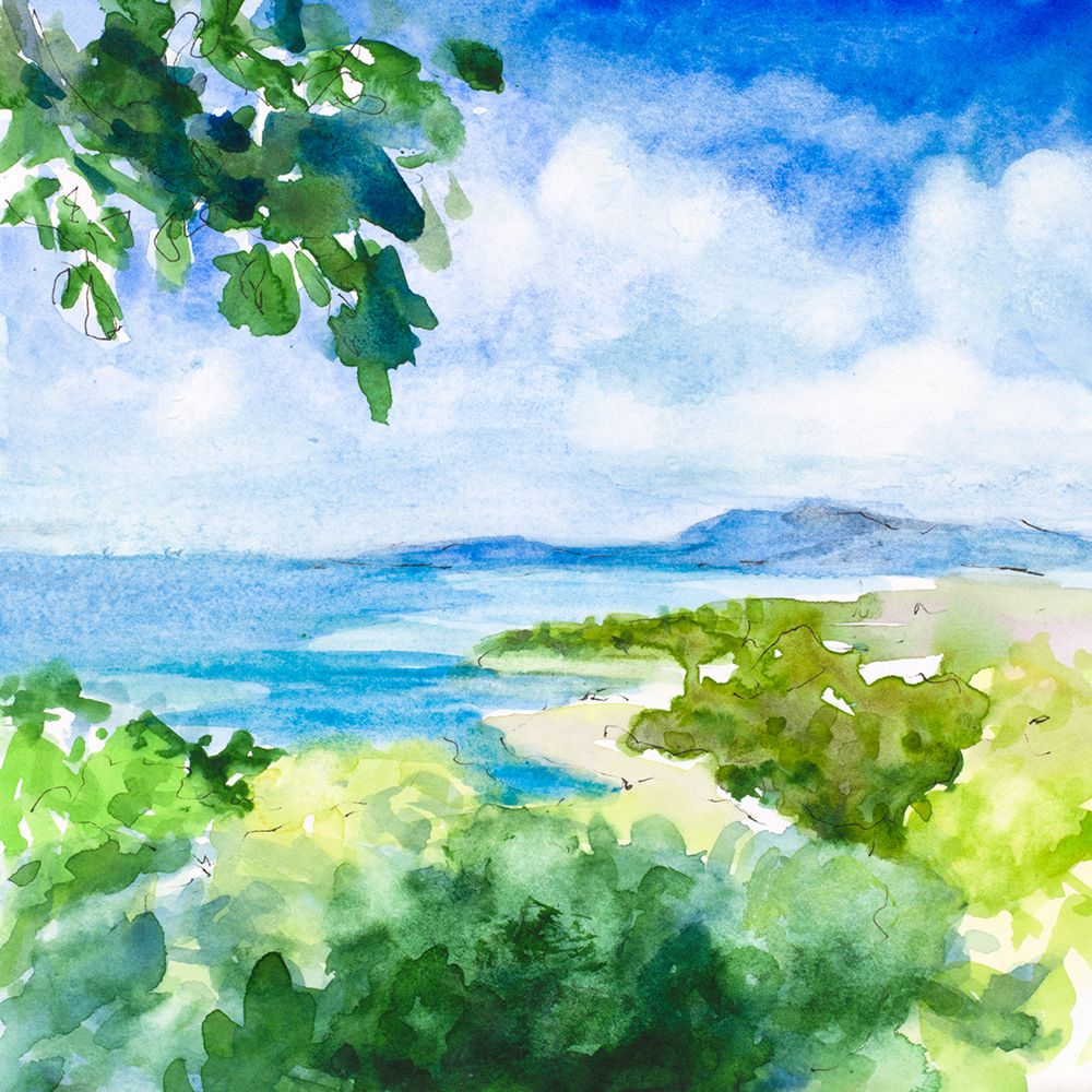 Sorrento Coastline art print by Lanie Loreth for $57.95 CAD