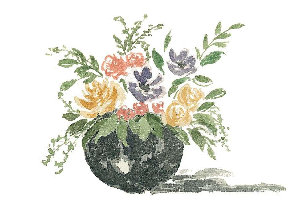 Flowers In Black Vase art print by Lucille Price for $57.95 CAD