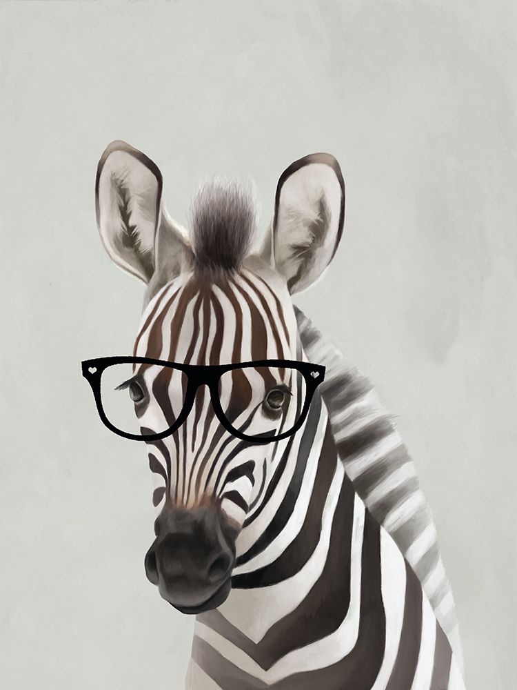 Serious Zebra art print by Lucca Sheppard for $57.95 CAD