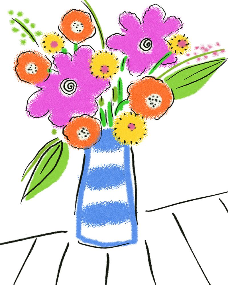 Pop Bouquet I art print by Deidre Mosher for $57.95 CAD