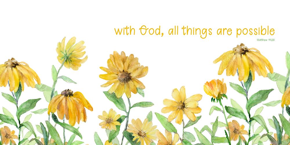 With God All Things Are Possible art print by Lanie Loreth for $57.95 CAD