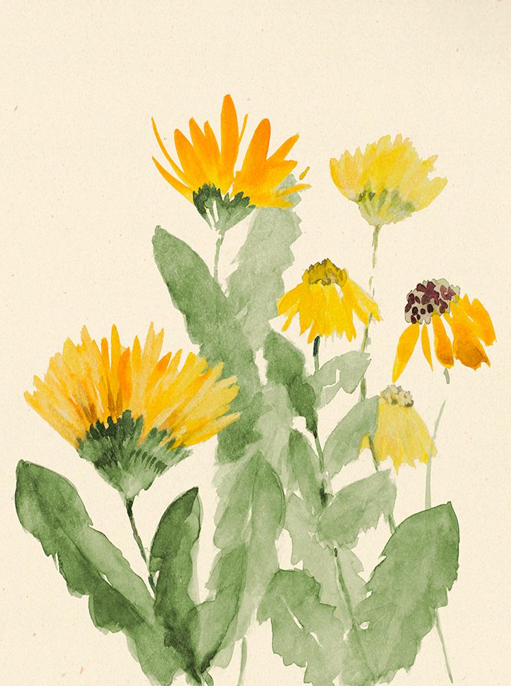 Joyful Daisies On Cream I art print by Lanie Loreth for $57.95 CAD