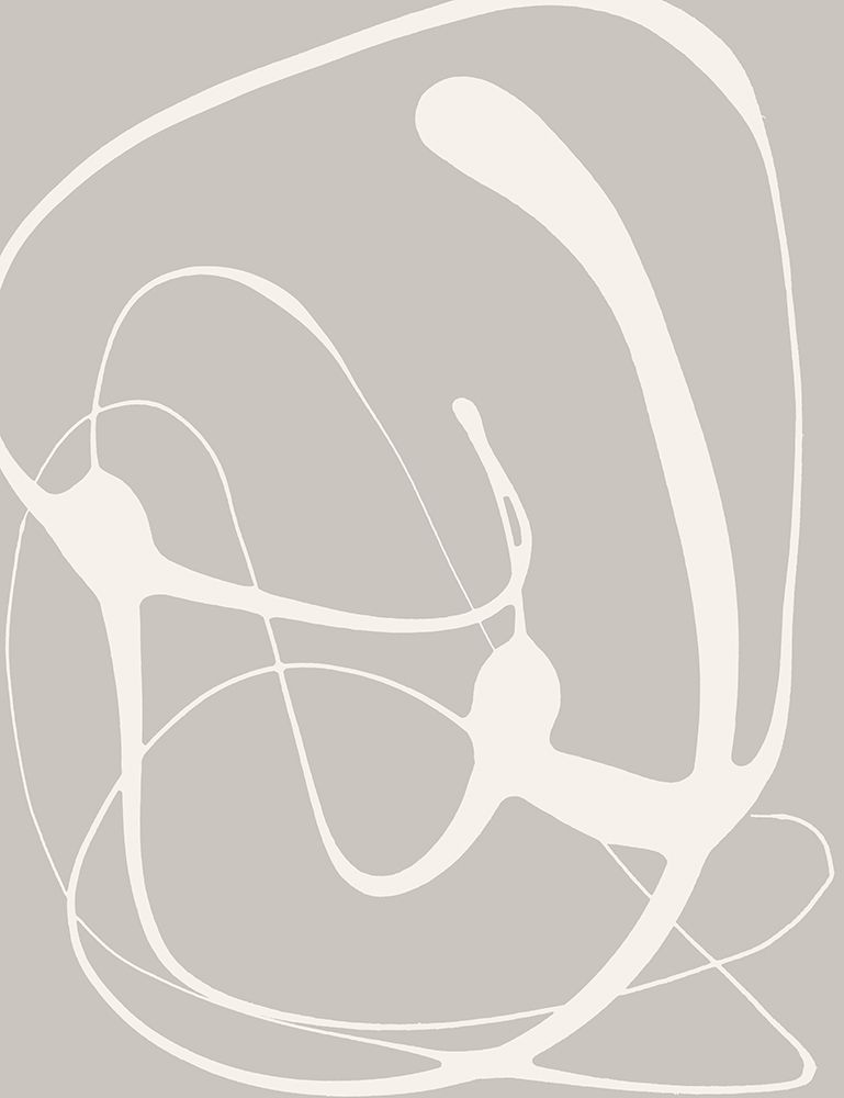 Very Abstract Figure on Gray art print by Lanie Loreth for $57.95 CAD