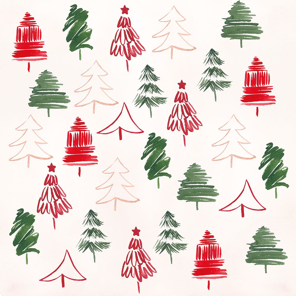 Fun Winter Trees art print by Lucille Price for $57.95 CAD