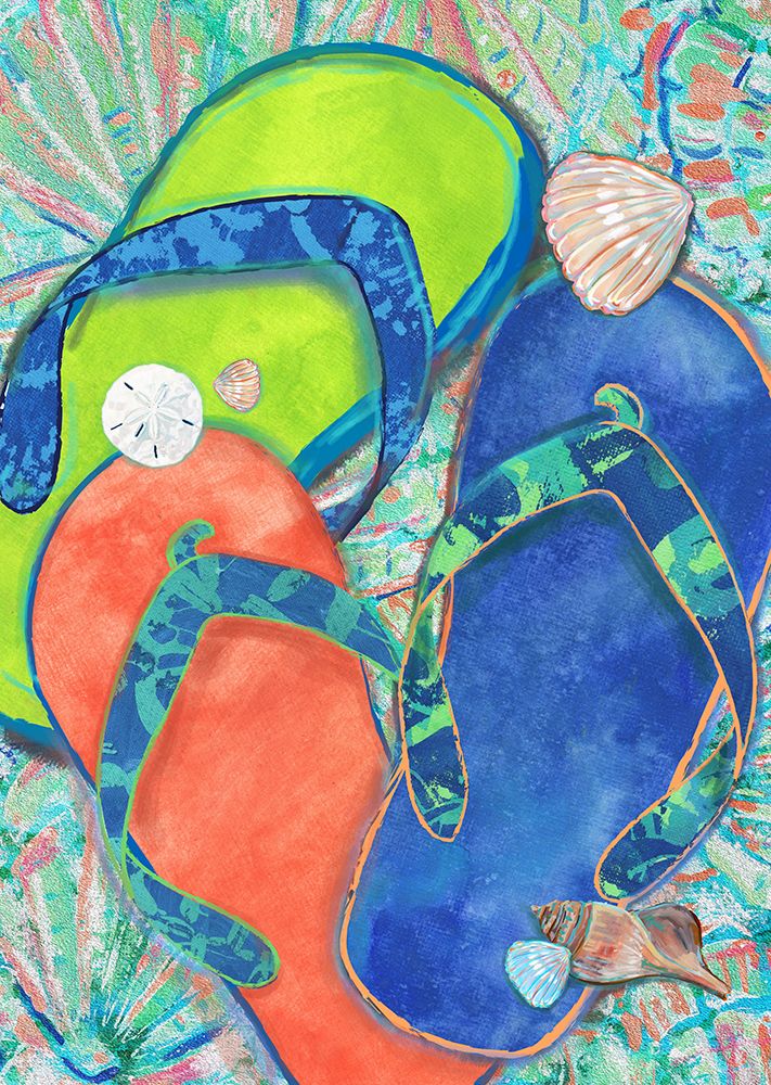 Beach Flip art print by Erica Christopher for $57.95 CAD