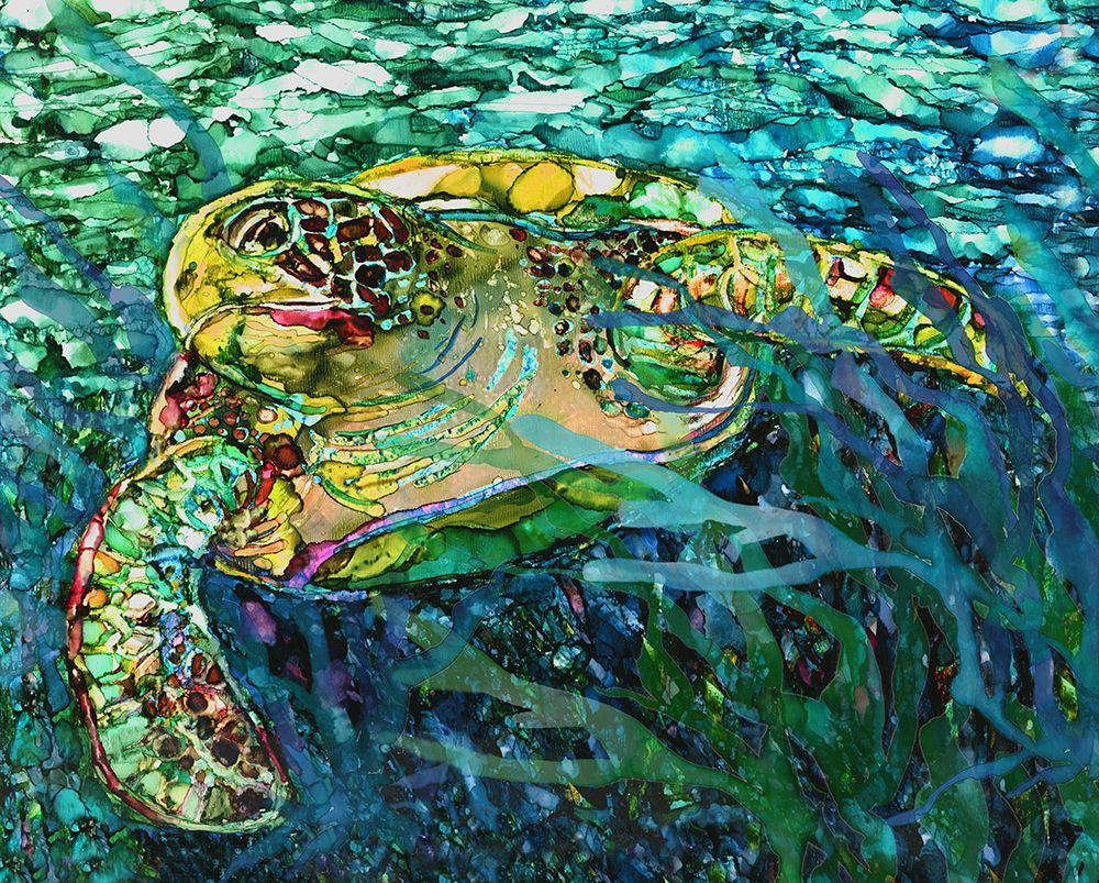 Mirrored Turtle art print by Erica Christopher for $57.95 CAD