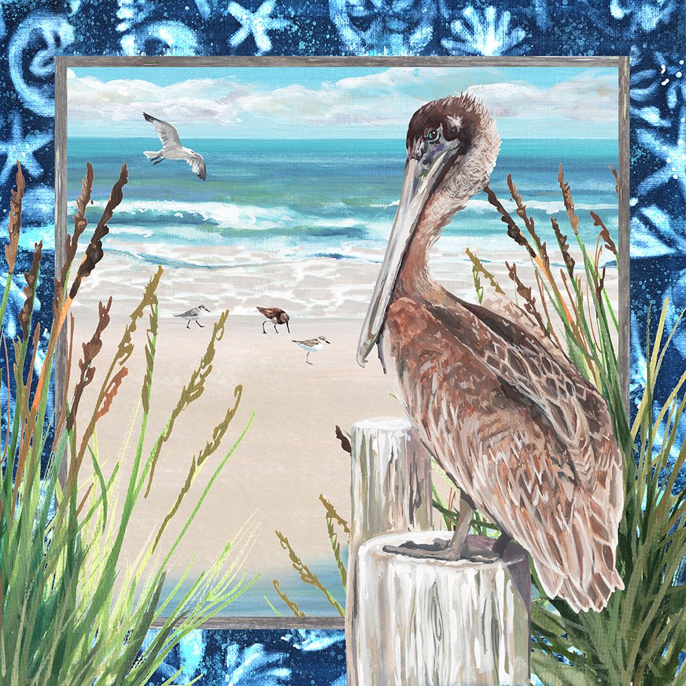 Seas The Day Pelican art print by Erica Christopher for $57.95 CAD