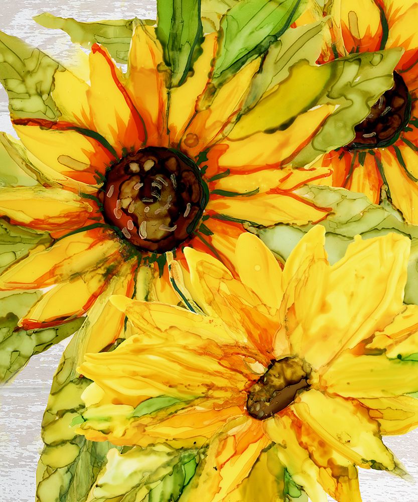 Thoughtful Sunflowers art print by Erica Christopher for $57.95 CAD