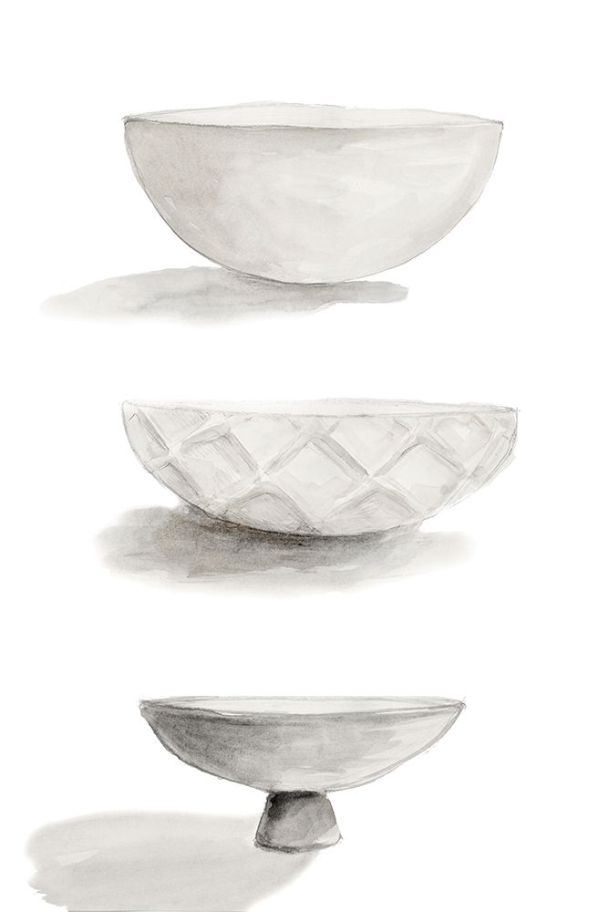 Three Ceramic Bowls art print by Lanie Loreth for $57.95 CAD