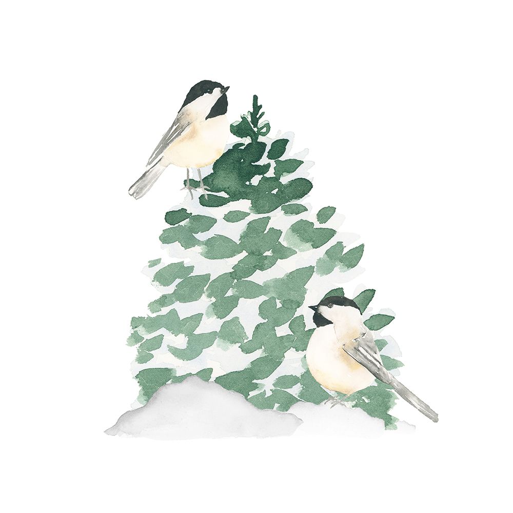 Little Winter Chickadees art print by Lucille Price for $57.95 CAD