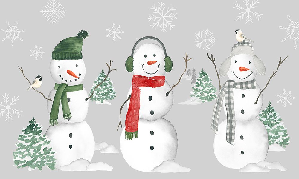 Snowman Forest art print by Lucille Price for $57.95 CAD