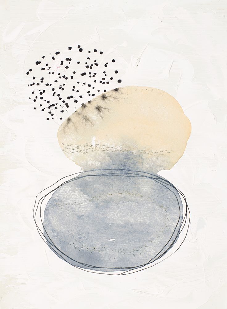 Gray and Yellow Shapes I art print by Krinlox for $57.95 CAD