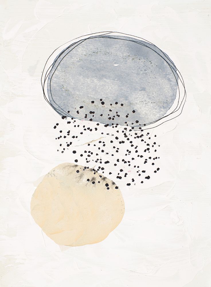 Gray and Yellow Shapes II art print by Krinlox for $57.95 CAD