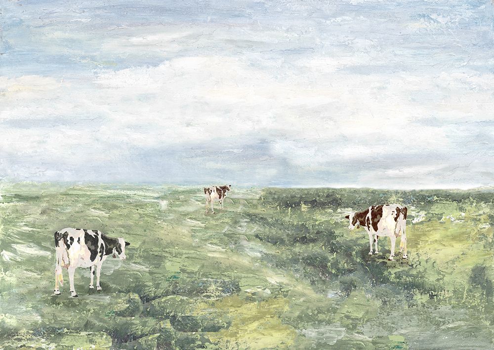 Wandering Cows, Lush Country art print by Patricia Pinto for $57.95 CAD