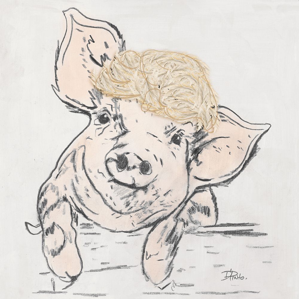 Whimsical Piglet art print by Patricia Pinto for $57.95 CAD