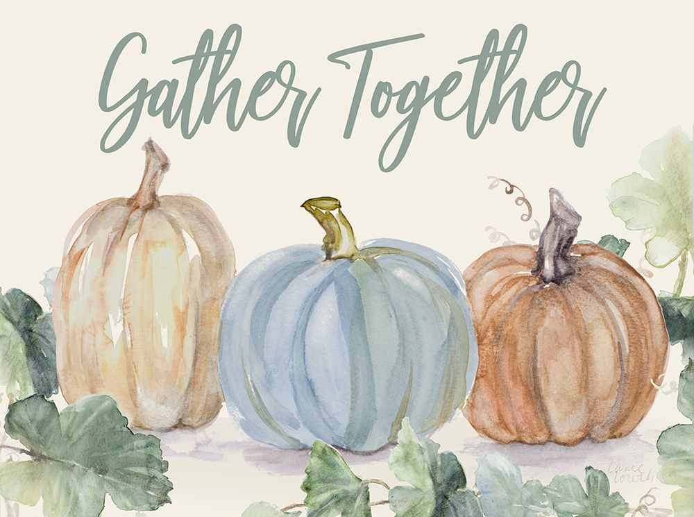 Gather Together Thanksigiving art print by Lanie Loreth for $57.95 CAD