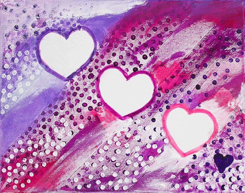 Hearts art print by Ajoya Grace for $57.95 CAD