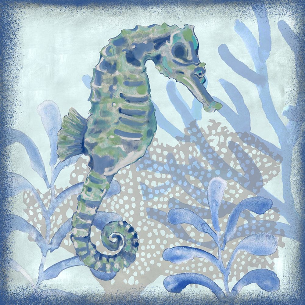 Nautical Life Seahorse art print by Erica Christopher for $57.95 CAD