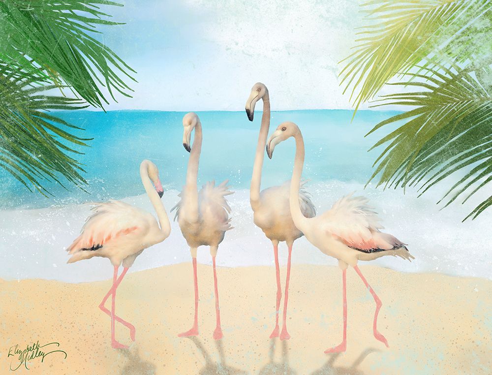 Flamingo Friends art print by Elizabeth Medley for $57.95 CAD