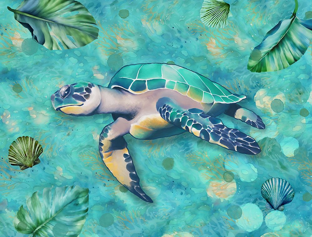 Sea Turtle At Home II art print by Elizabeth Medley for $57.95 CAD