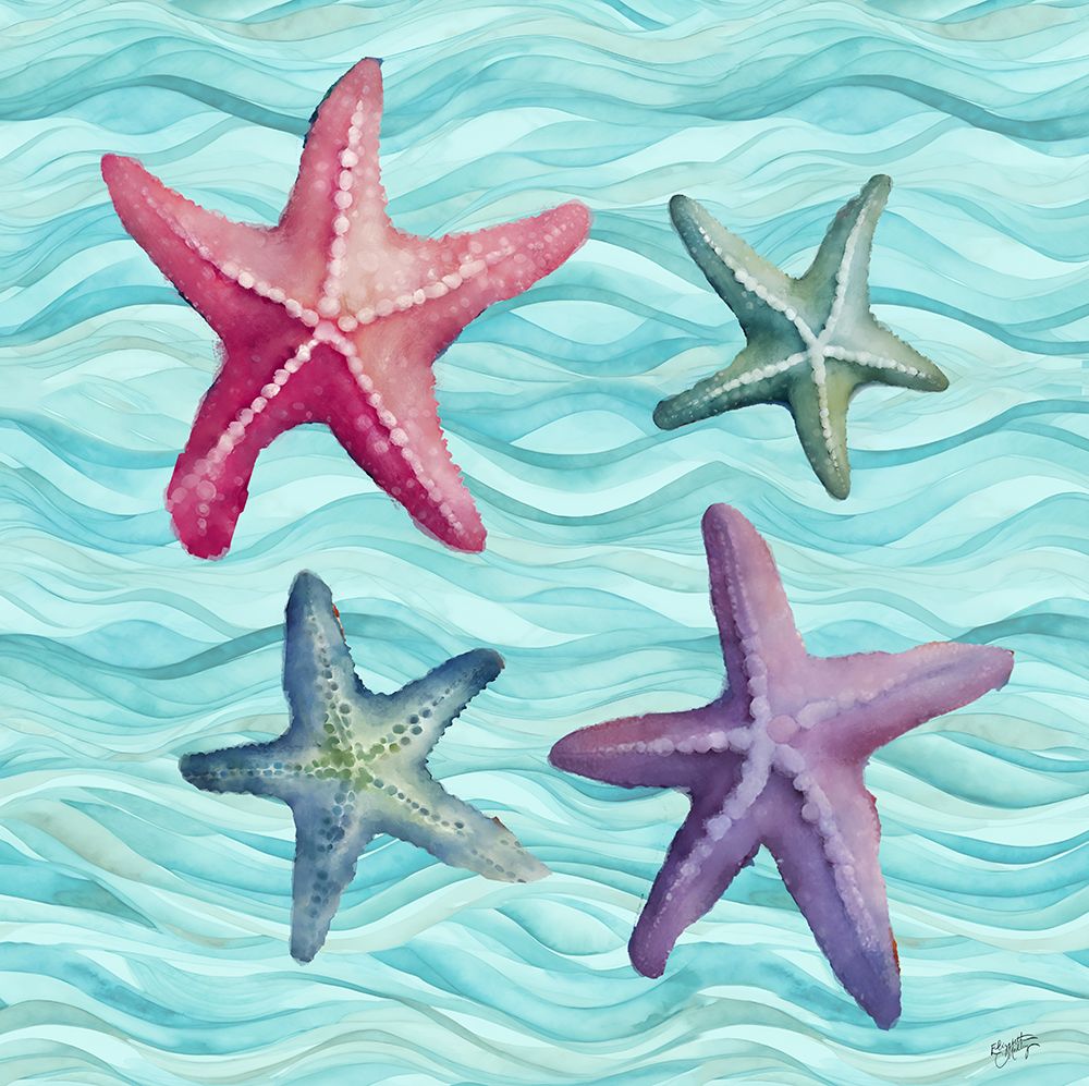 Happy Seashells II art print by Elizabeth Medley for $57.95 CAD