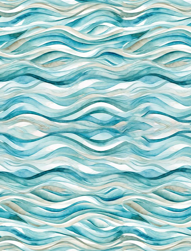 Underwater Waves art print by Elizabeth Medley for $57.95 CAD