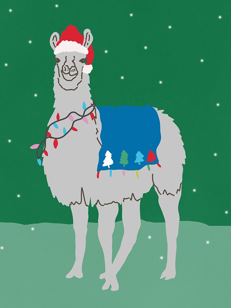 Joyful Llama I art print by Lucille Price for $57.95 CAD