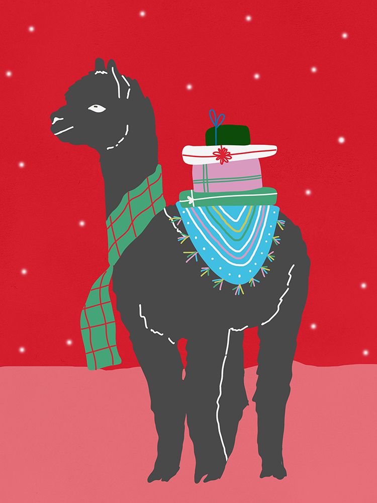 Joyful Llama II art print by Lucille Price for $57.95 CAD