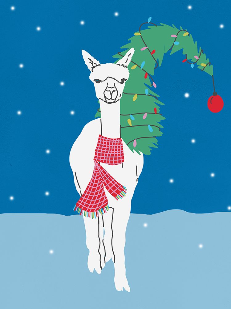 Joyful Llama III art print by Lucille Price for $57.95 CAD