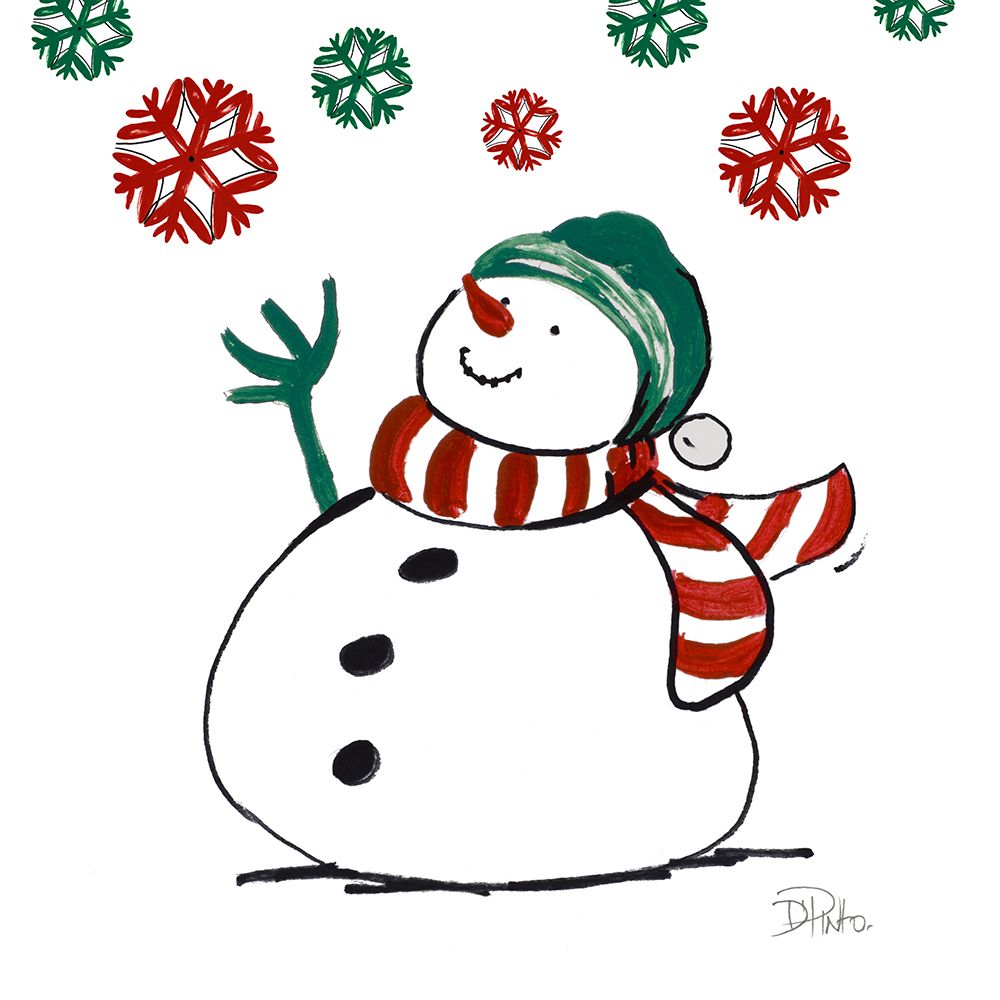 Silly Snowman art print by Patricia Pinto for $57.95 CAD