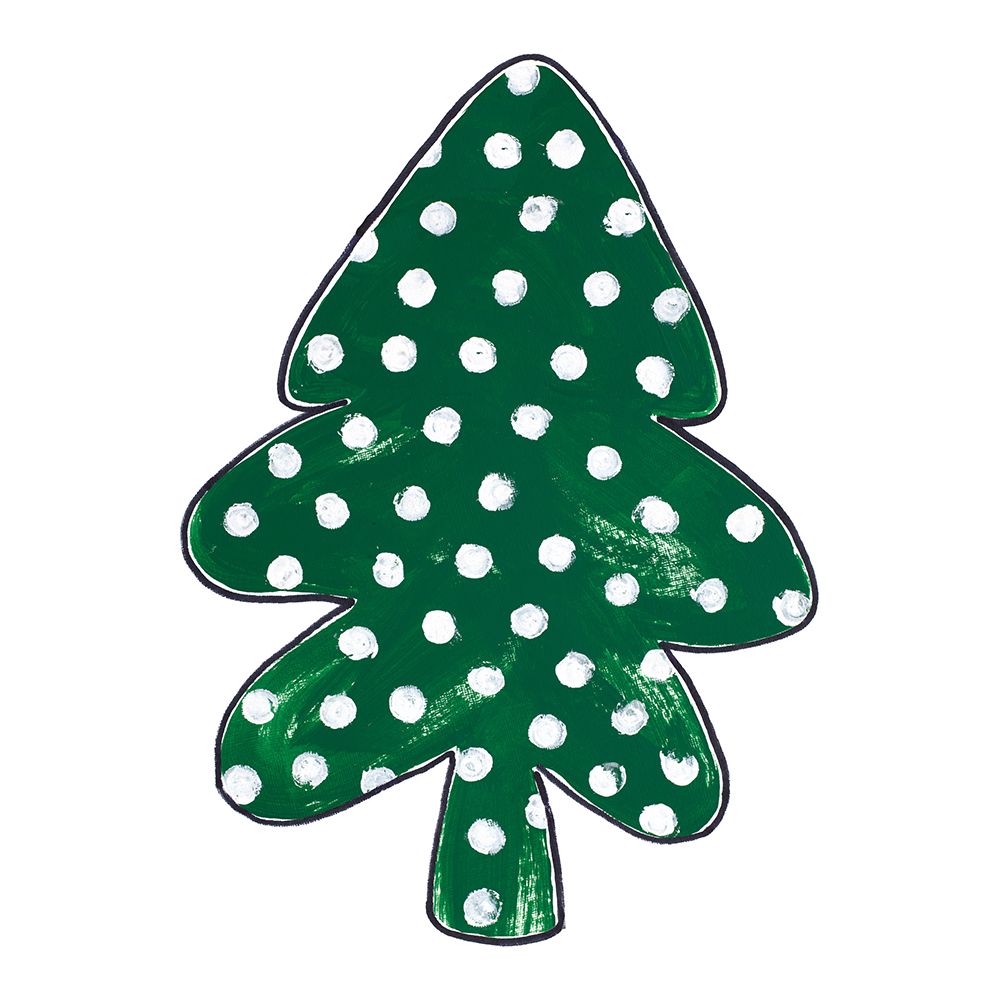 Green Tree With White Dots art print by Patricia Pinto for $57.95 CAD