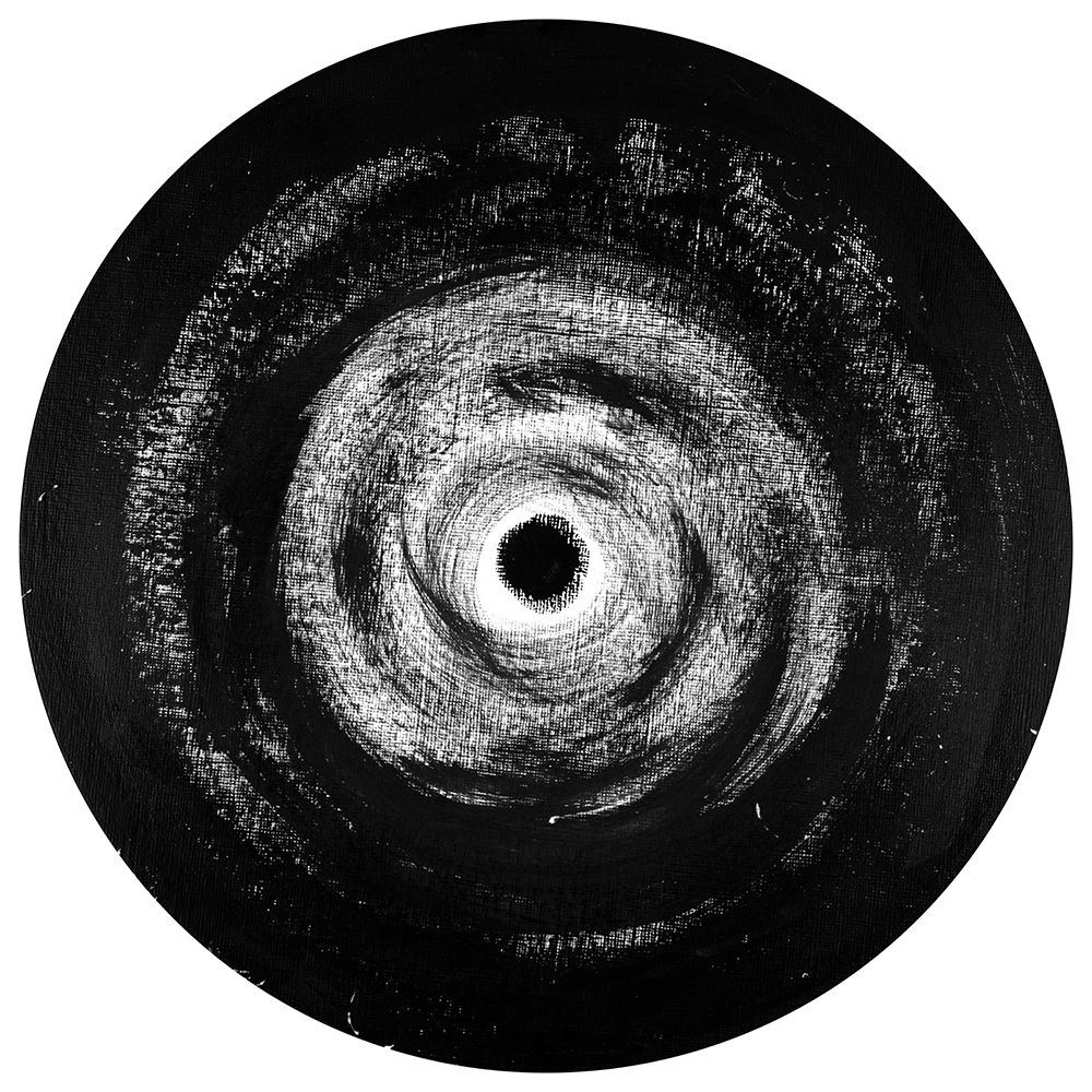 Swirling Black Circle art print by Patricia Pinto for $57.95 CAD