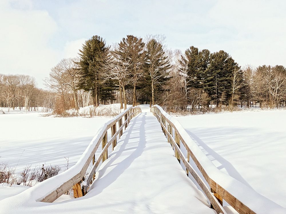 Winter Bridge art print by Kali Wilson for $57.95 CAD
