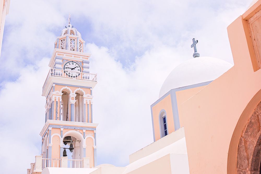Santorini Church art print by Erin Marie for $57.95 CAD
