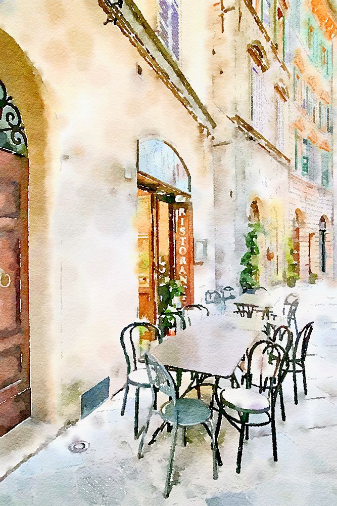 Our Cafe Table art print by Erin Marie for $57.95 CAD