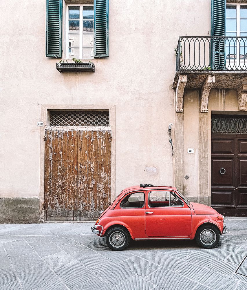 Vintage Car In Old Town art print by Erin Marie for $57.95 CAD