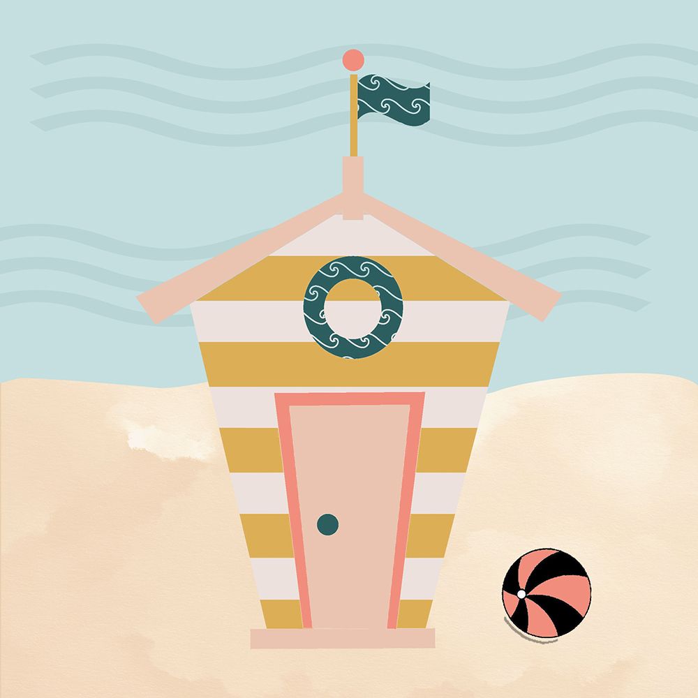 Beach House I art print by Deidre Mosher for $57.95 CAD