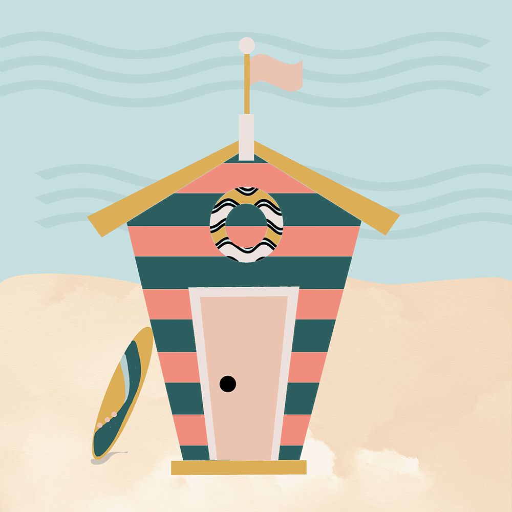 Beach House II art print by Deidre Mosher for $57.95 CAD