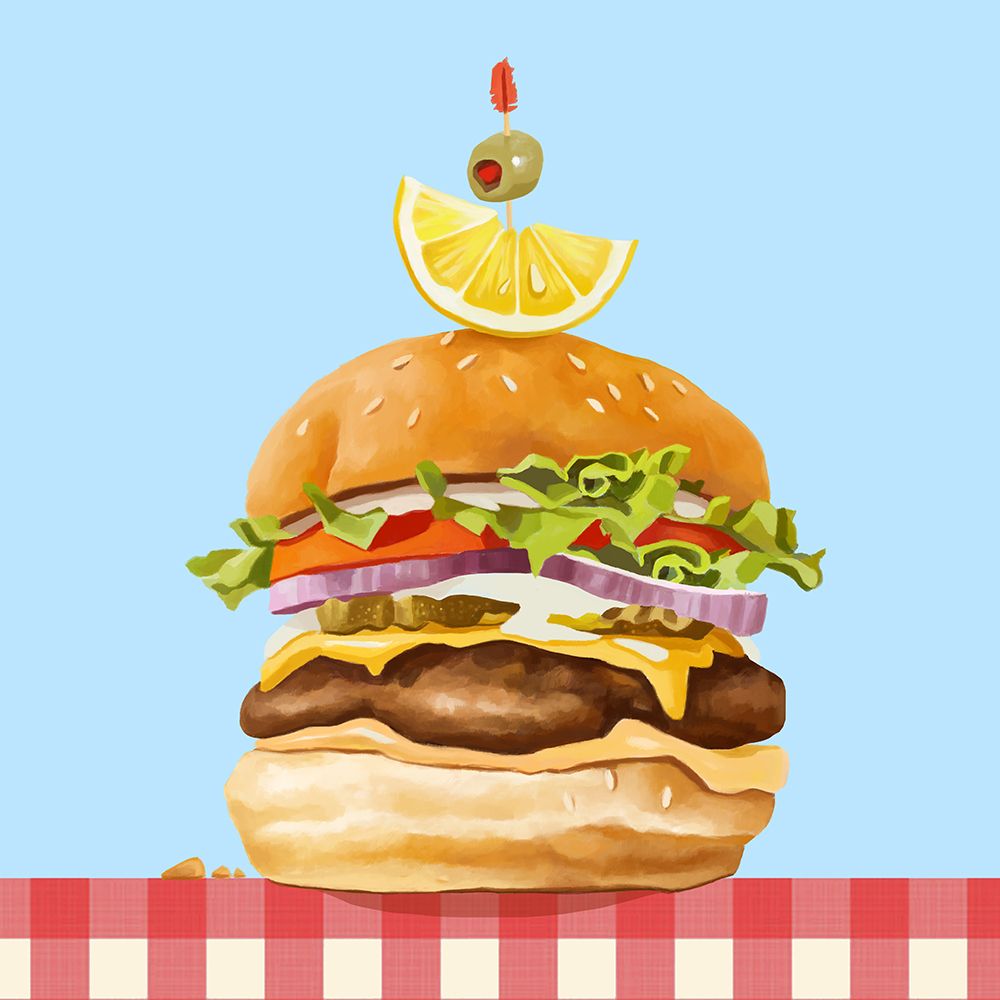 Burger With The Works art print by Lucca Sheppard for $57.95 CAD
