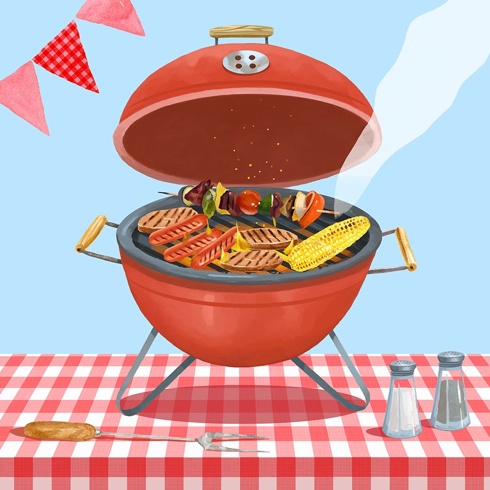 Grilling At The Cookout art print by Lucca Sheppard for $57.95 CAD