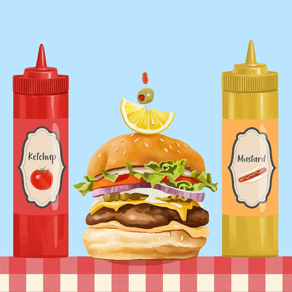 Hamburger At The Cookout art print by Lucca Sheppard for $57.95 CAD
