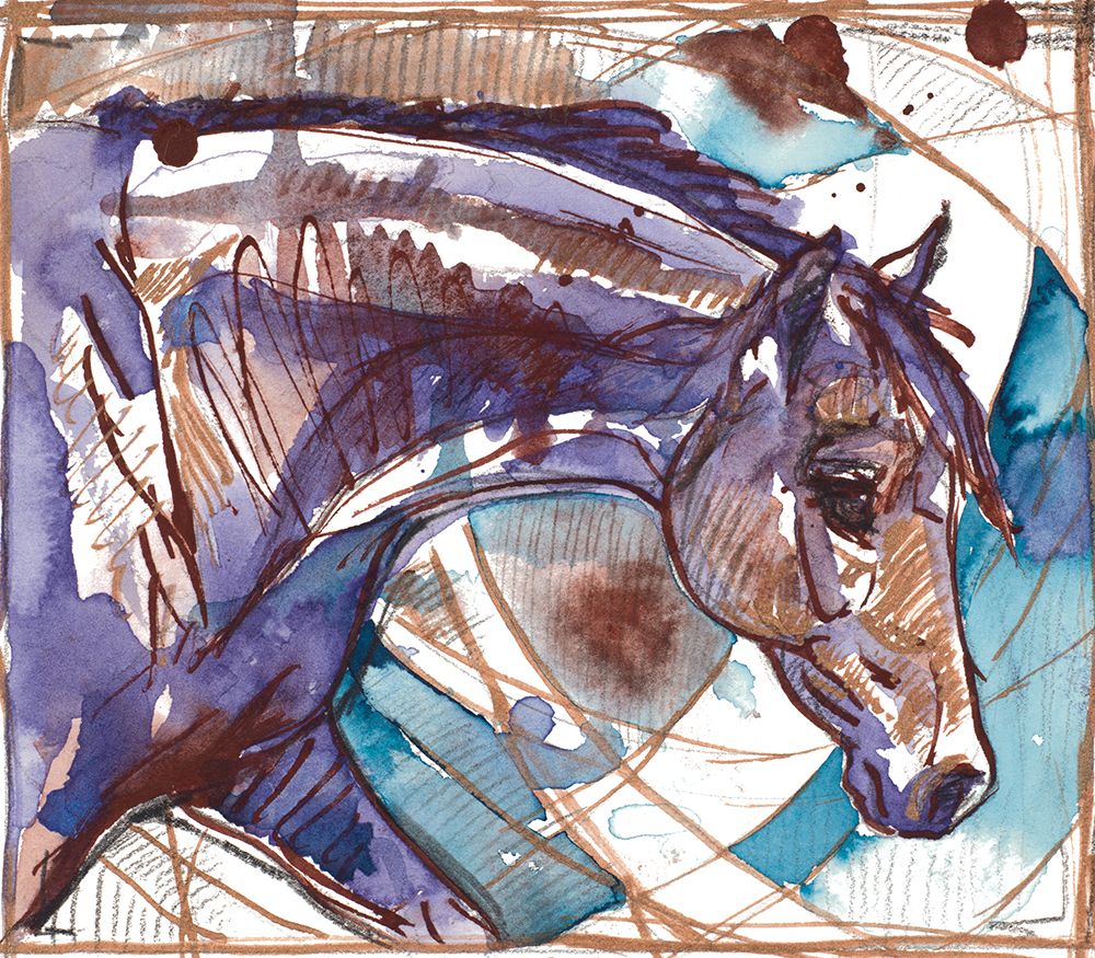 Horse For A Rainy Day art print by Liz Sunridge for $57.95 CAD