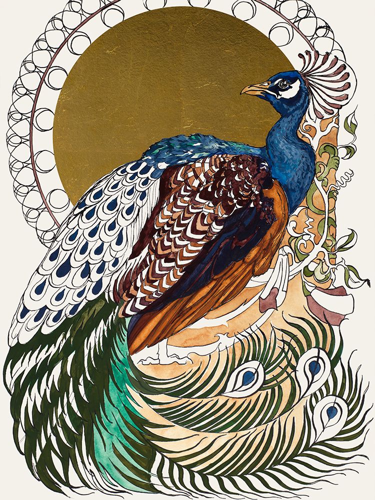 Formal Peacock art print by Liz Sunridge for $57.95 CAD