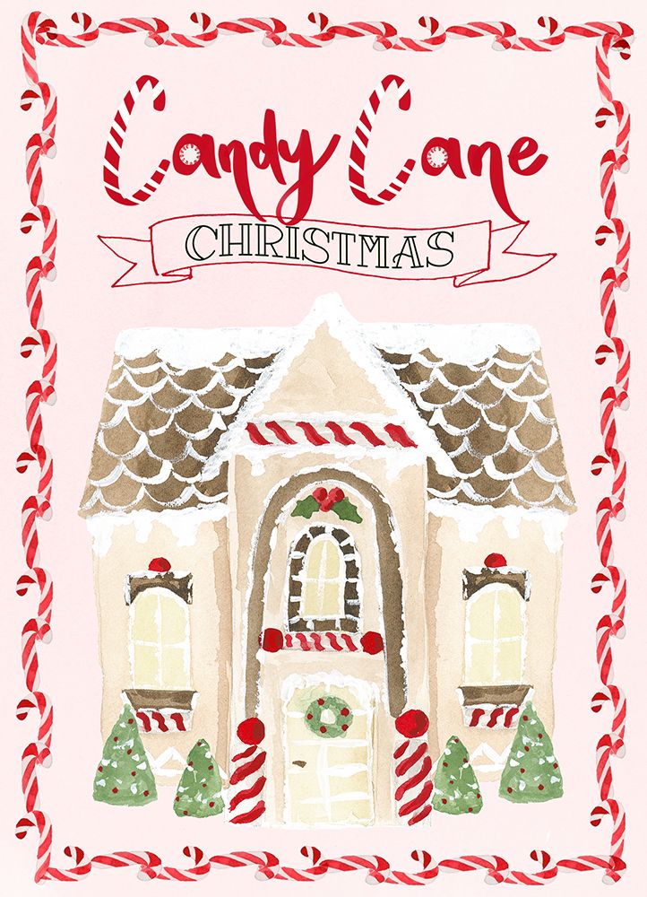 Candy Cane Christmas art print by Lucille Price for $57.95 CAD