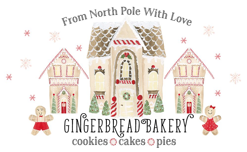 Gingerbread Bakery Shop art print by Lucille Price for $57.95 CAD