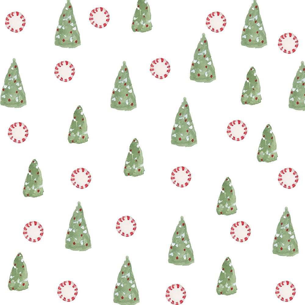 Tree Peppermint Pattern art print by Lucille Price for $57.95 CAD