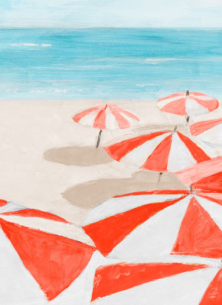 Umbrellas To The  Sea II art print by Lorenzo Collective for $57.95 CAD