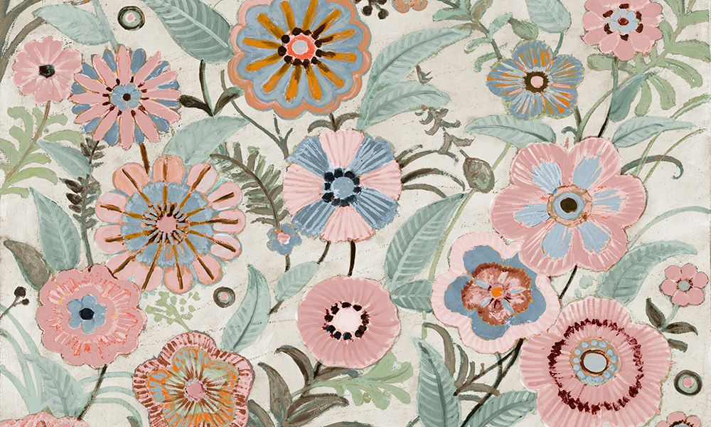 Pink Floral Blooms art print by Lorenzo Collective for $57.95 CAD