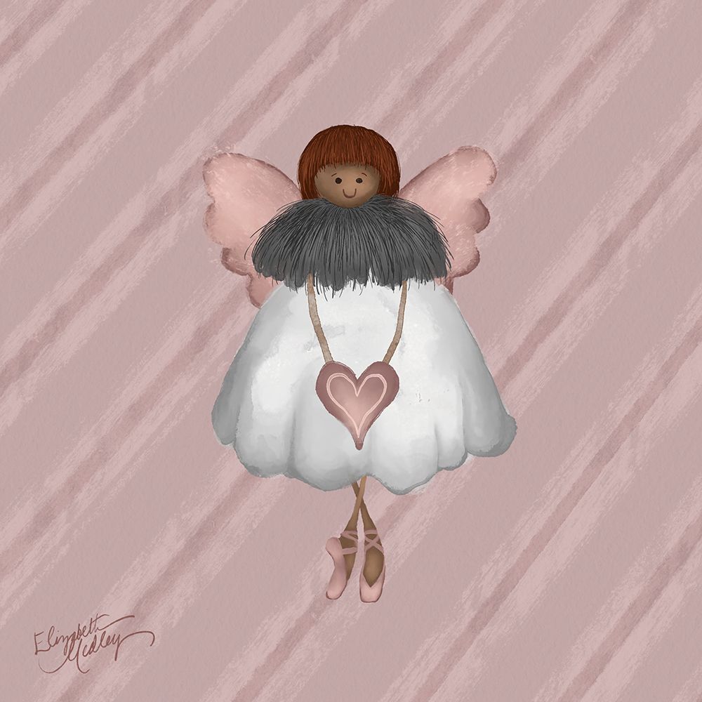 Holiday Angel Ballerina I art print by Elizabeth Medley for $57.95 CAD
