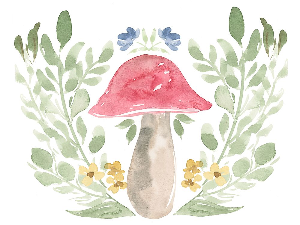 Mushroom Garden II art print by Lucille Price for $57.95 CAD
